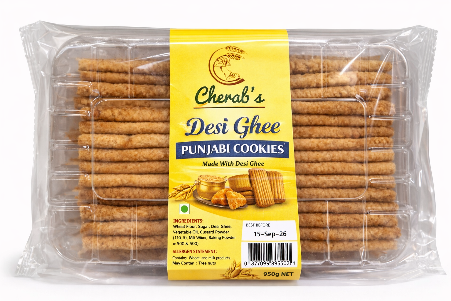 Desi Ghee Atta Cookies